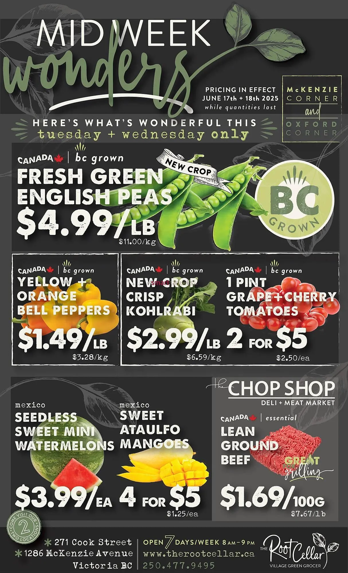 The Root Cellar flyer from June 19 to July 2 2025 - flyer page 1