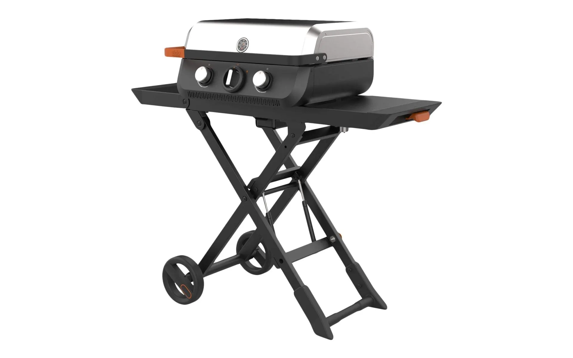 Vida by PADERNO 2-Burner Portable Gas Grill with Folding Cart