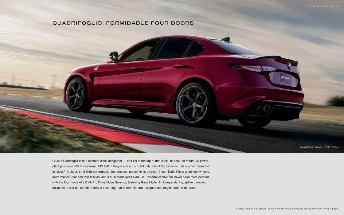 Alfa Romeo 2024 Giulia from January 9 to January 9 2025 - flyer page 12