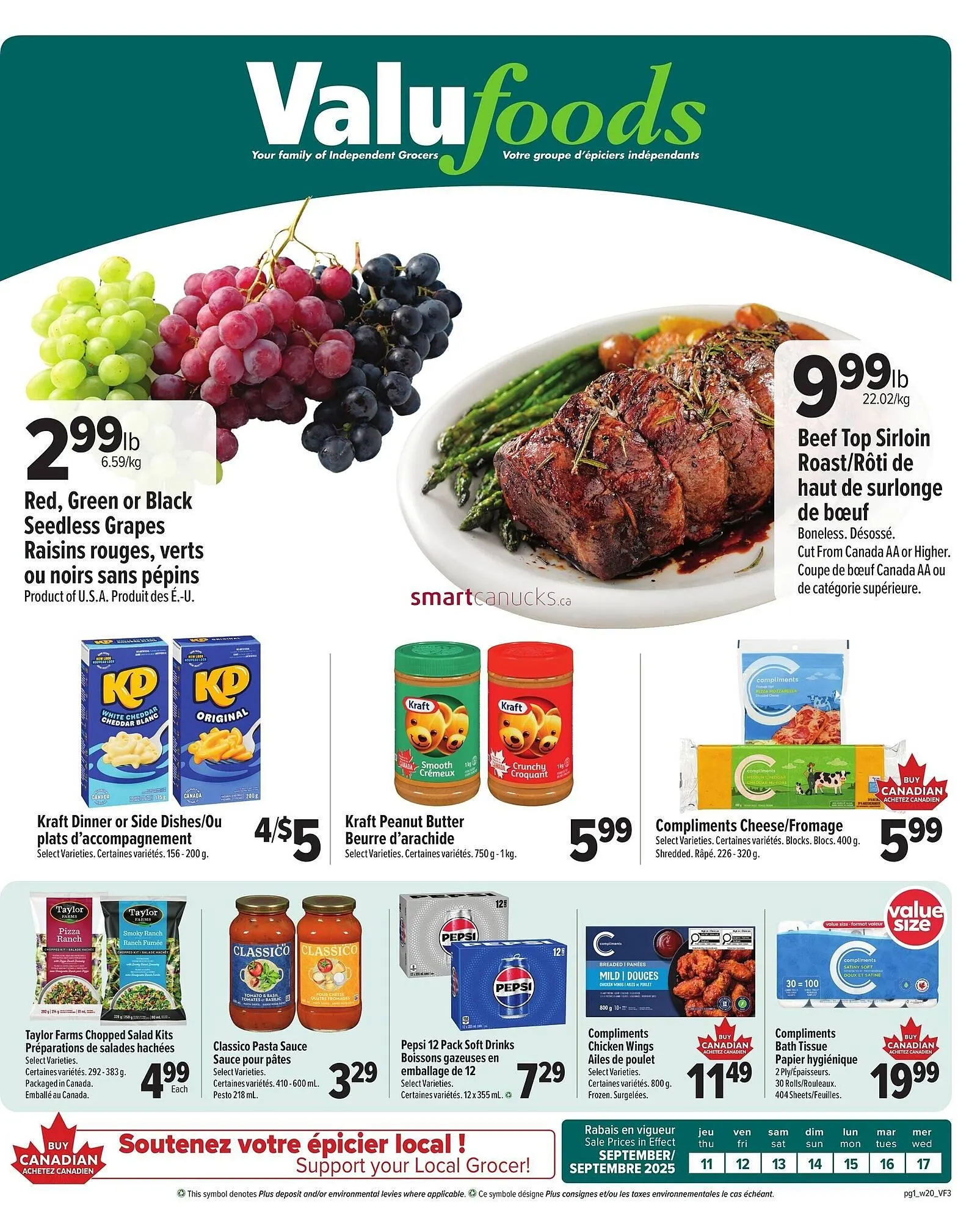 ValuFoods flyer from September 10 to September 16 2025 - flyer page 1