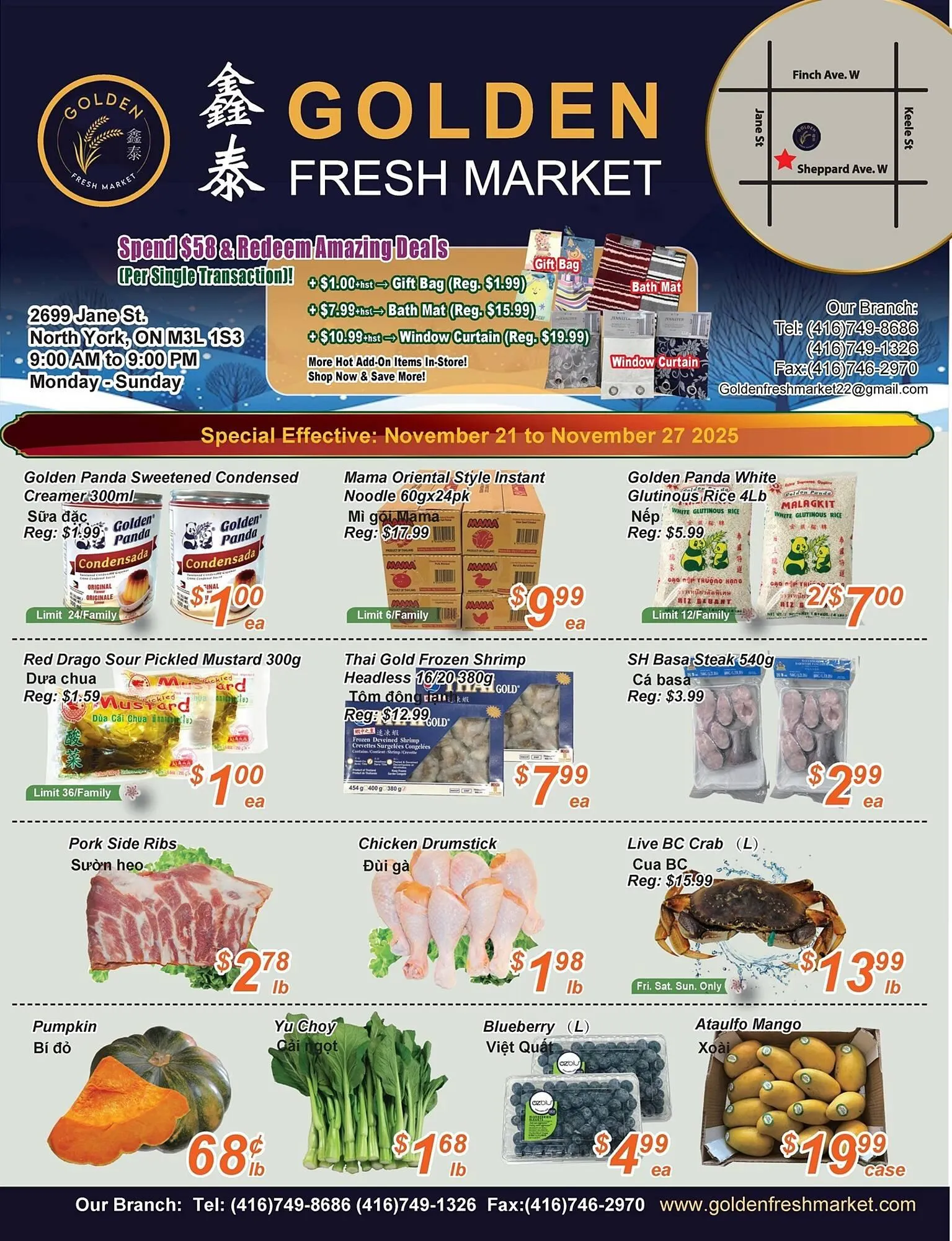 Golden Fresh Market flyer from November 21 to November 27 2025 - flyer page 1