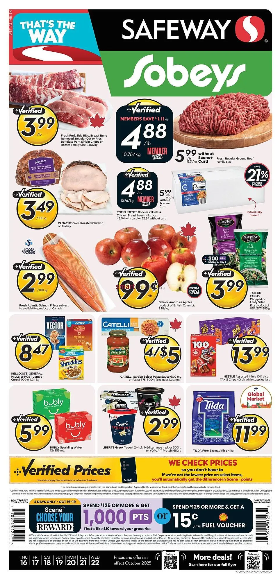 Safeway flyer from October 16 to October 22 2025 - flyer page 1