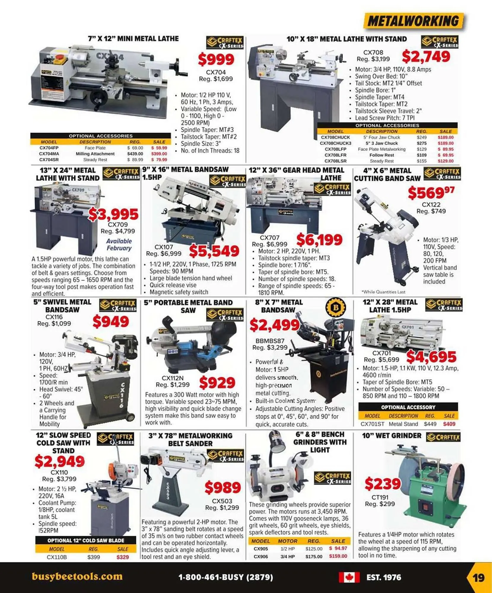 Busy Bee Tools flyer from January 19 to March 28 2026 - flyer page 19