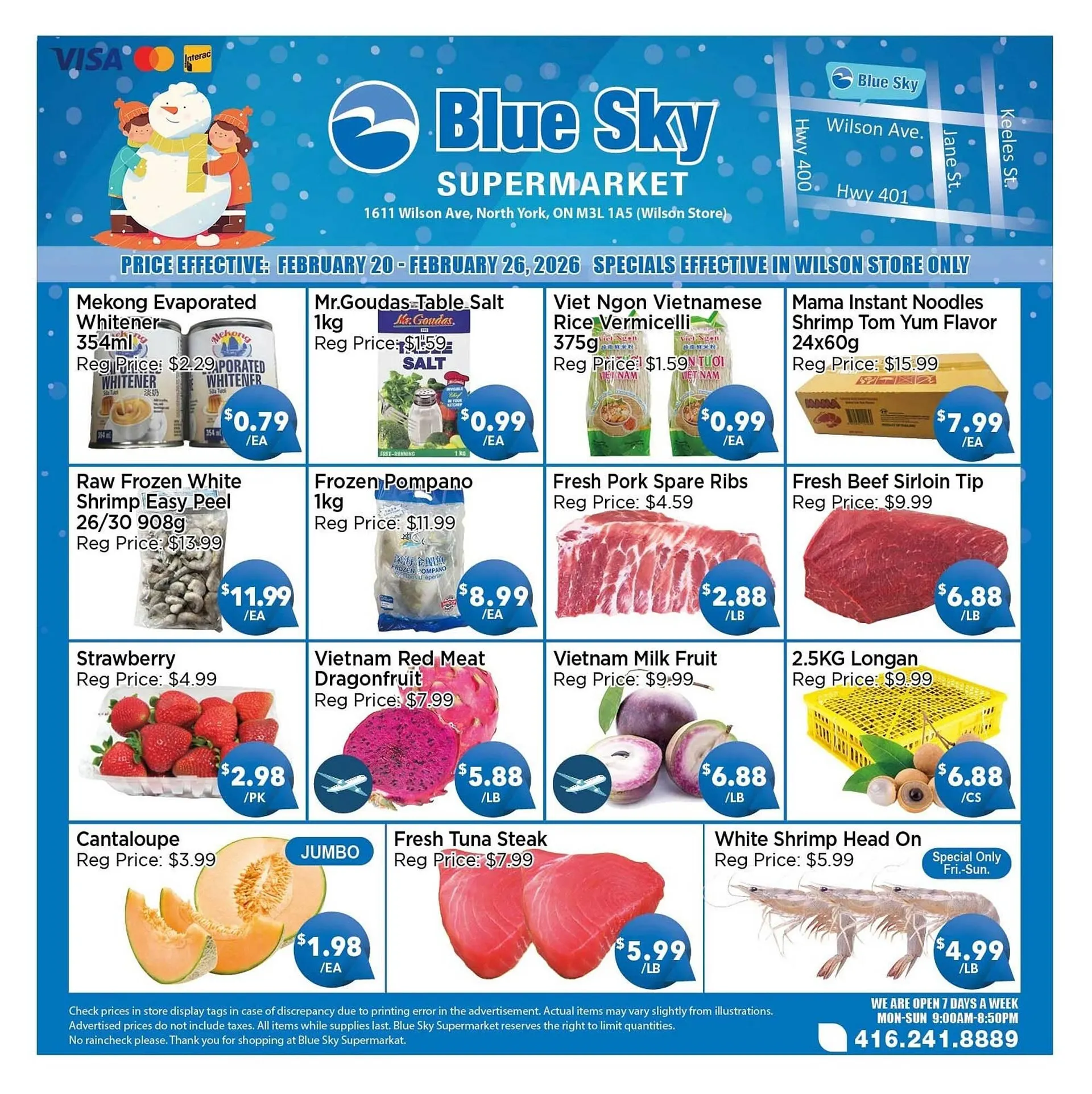 Blue Sky Supermarket flyer from February 20 to February 26 2026 - flyer page 1