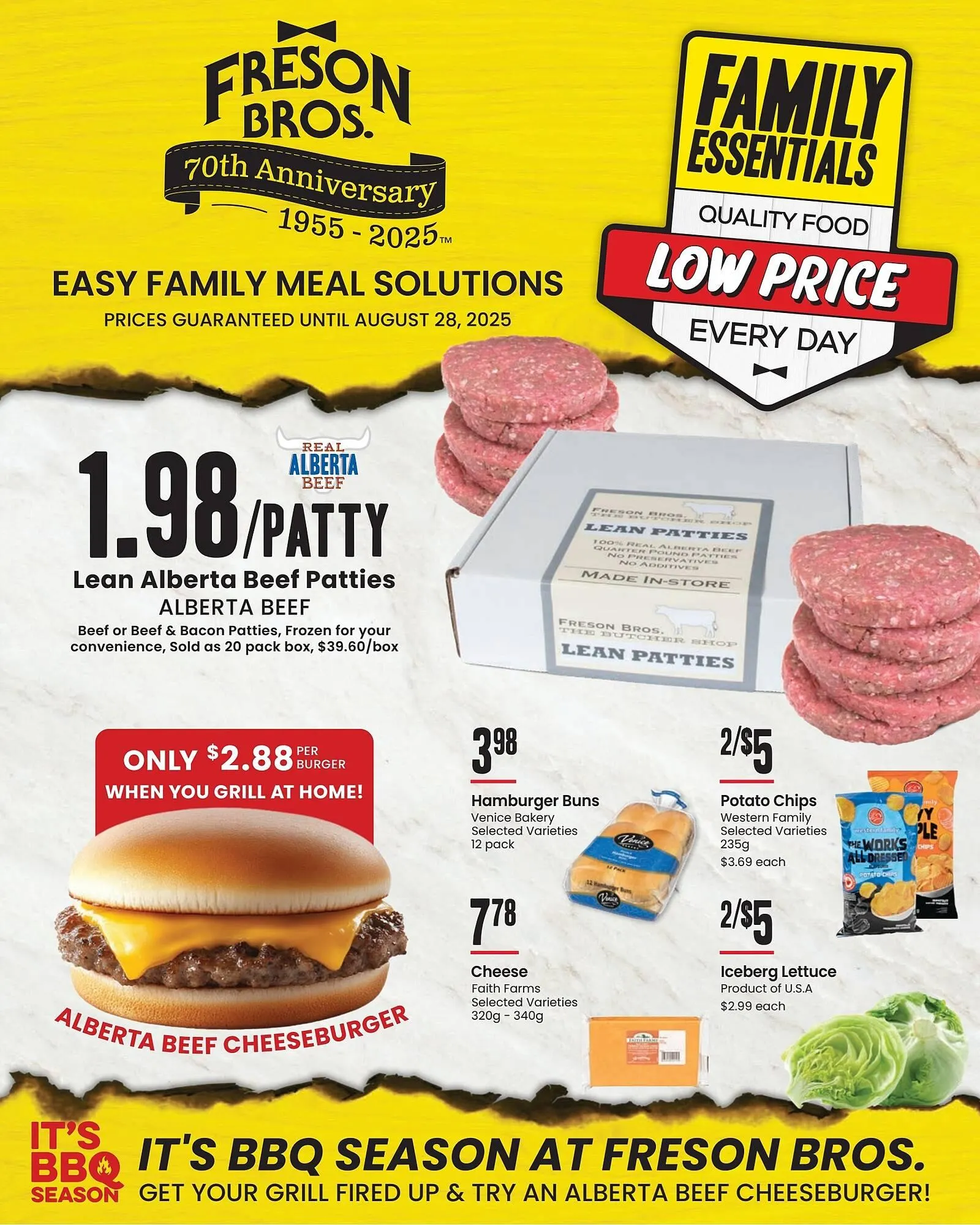 Freson Bros flyer from August 1 to August 28 2025 - flyer page 1
