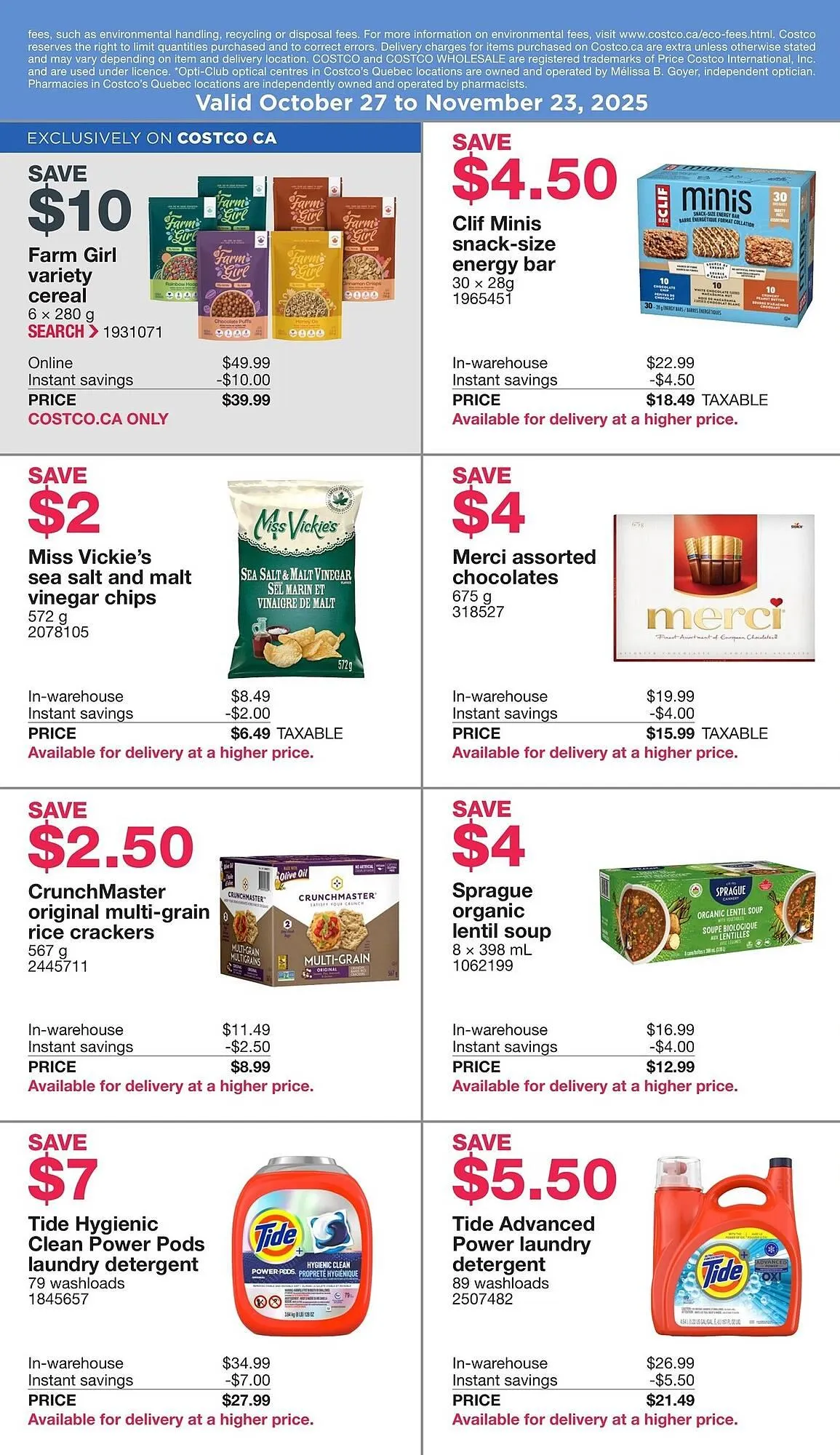 Costco flyer from October 23 to November 5 2025 - flyer page 9