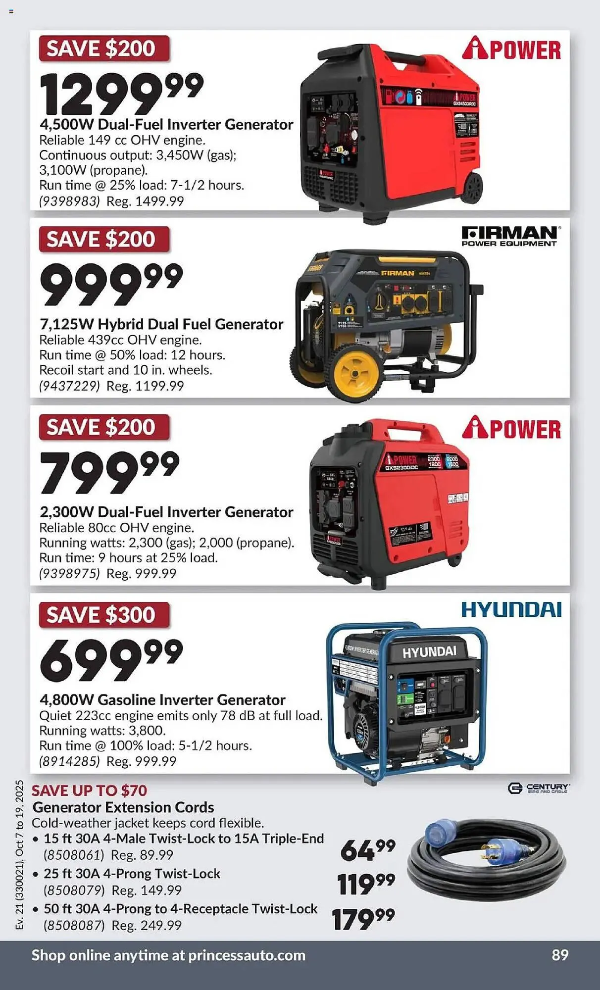 Princess Auto flyer from October 7 to October 20 2025 - flyer page 95