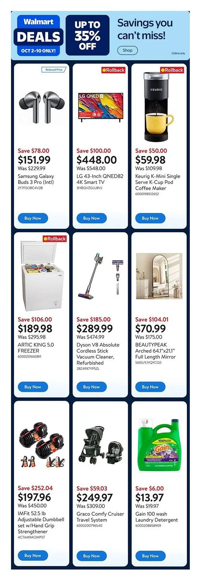 Walmart flyer from October 2 to October 8 2025 - flyer page 1