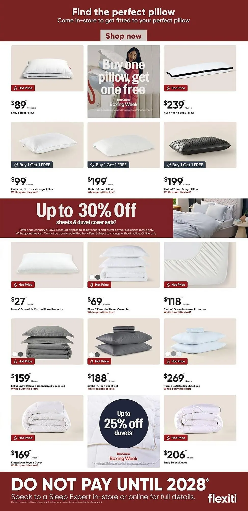 Sleep Country flyer from December 29 to January 6 2026 - flyer page 3