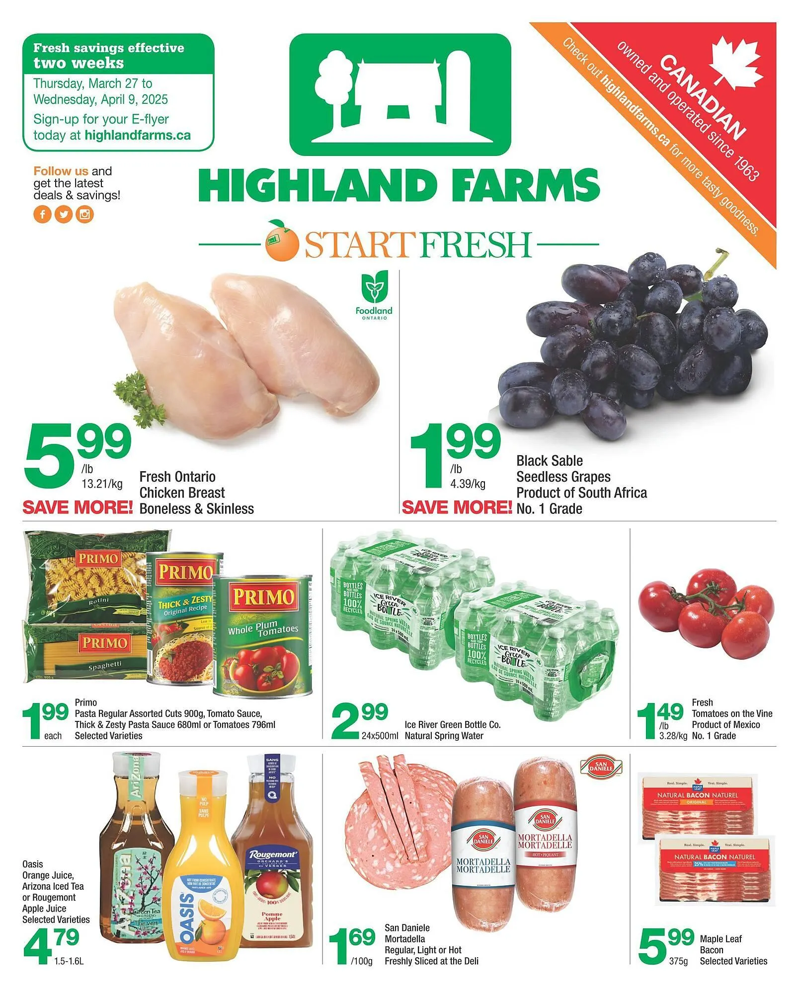 Highland Farms flyer - 1