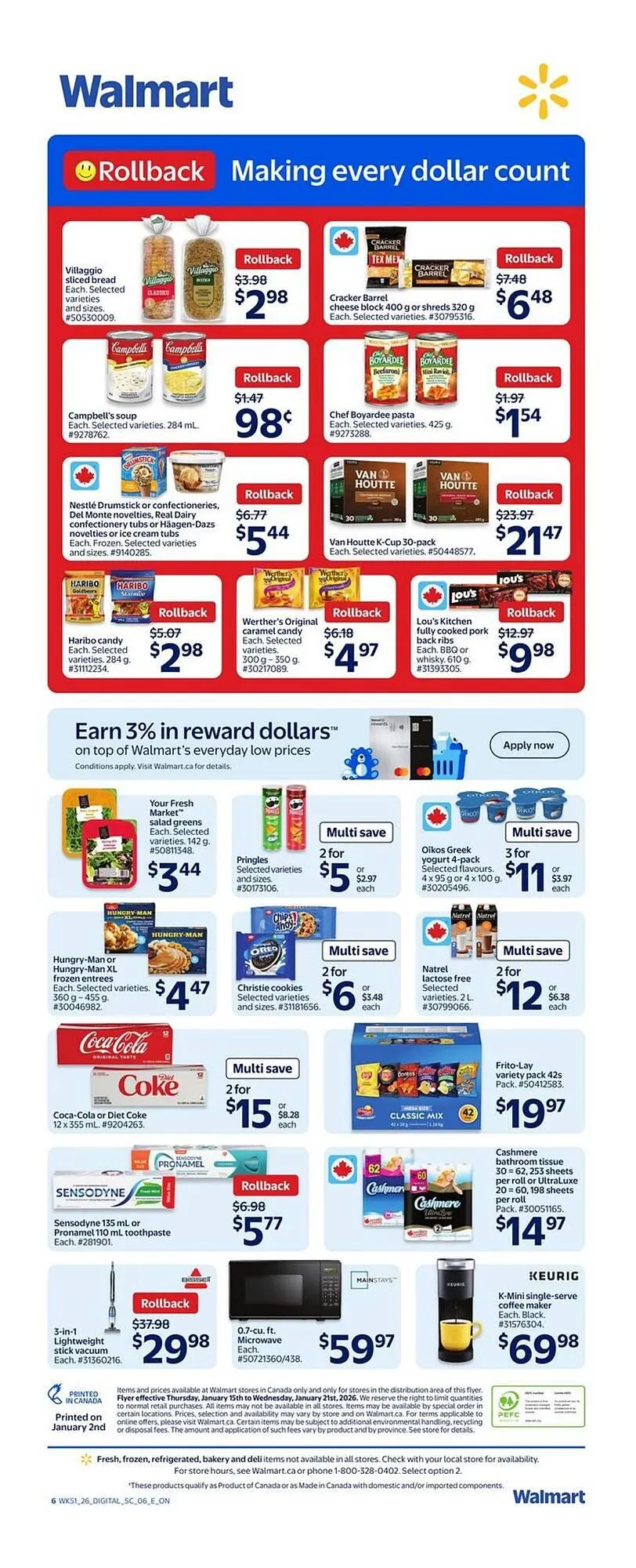 Walmart flyer from January 15 to January 21 2026 - flyer page 2