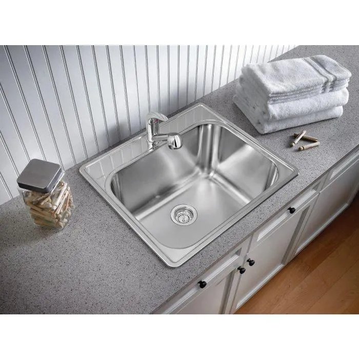 Blanco Laundry Topmount Single Tub Sink - 1-Hole S/S