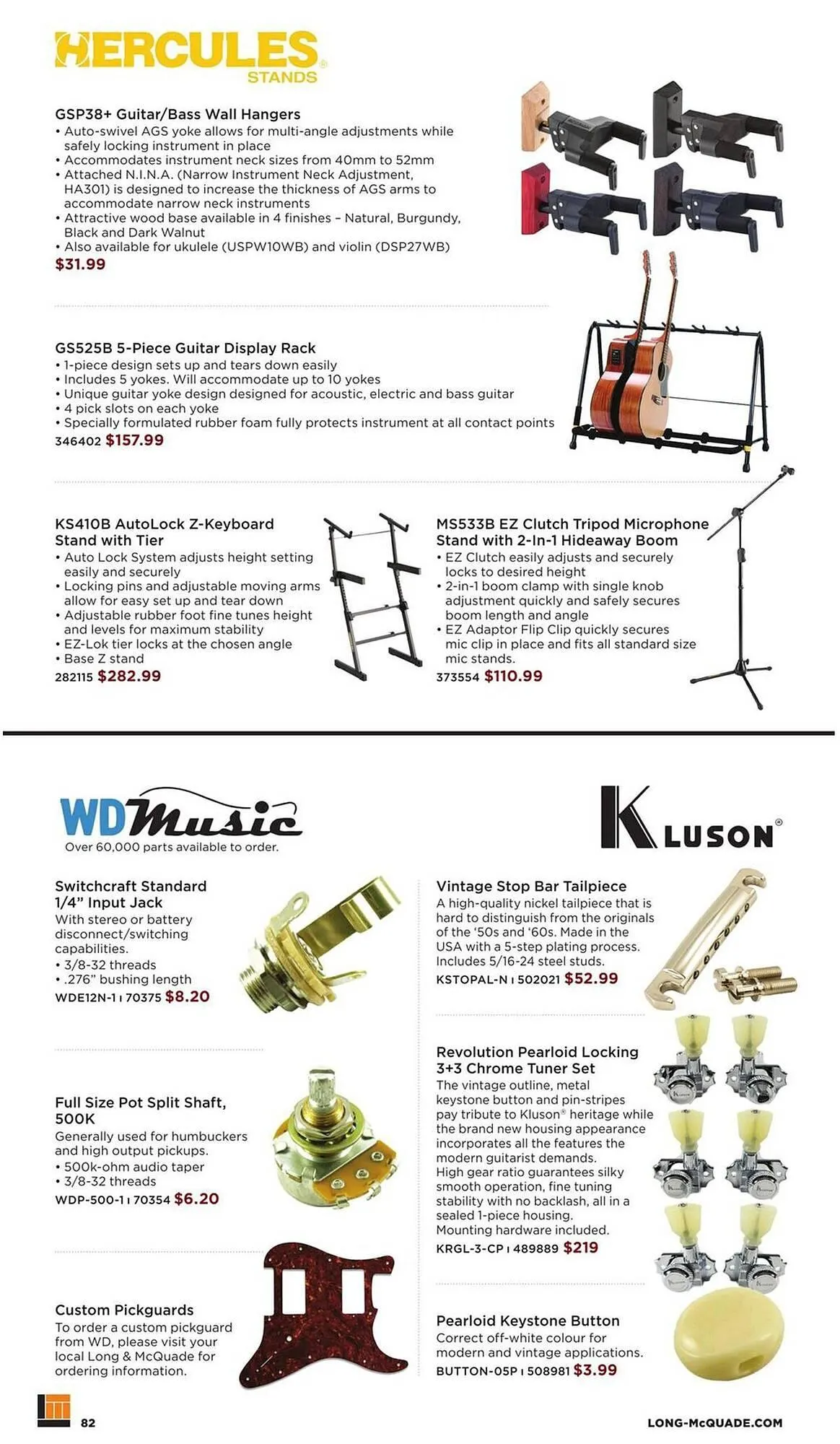 Long & McQuade flyer from October 9 to October 31 2025 - flyer page 82