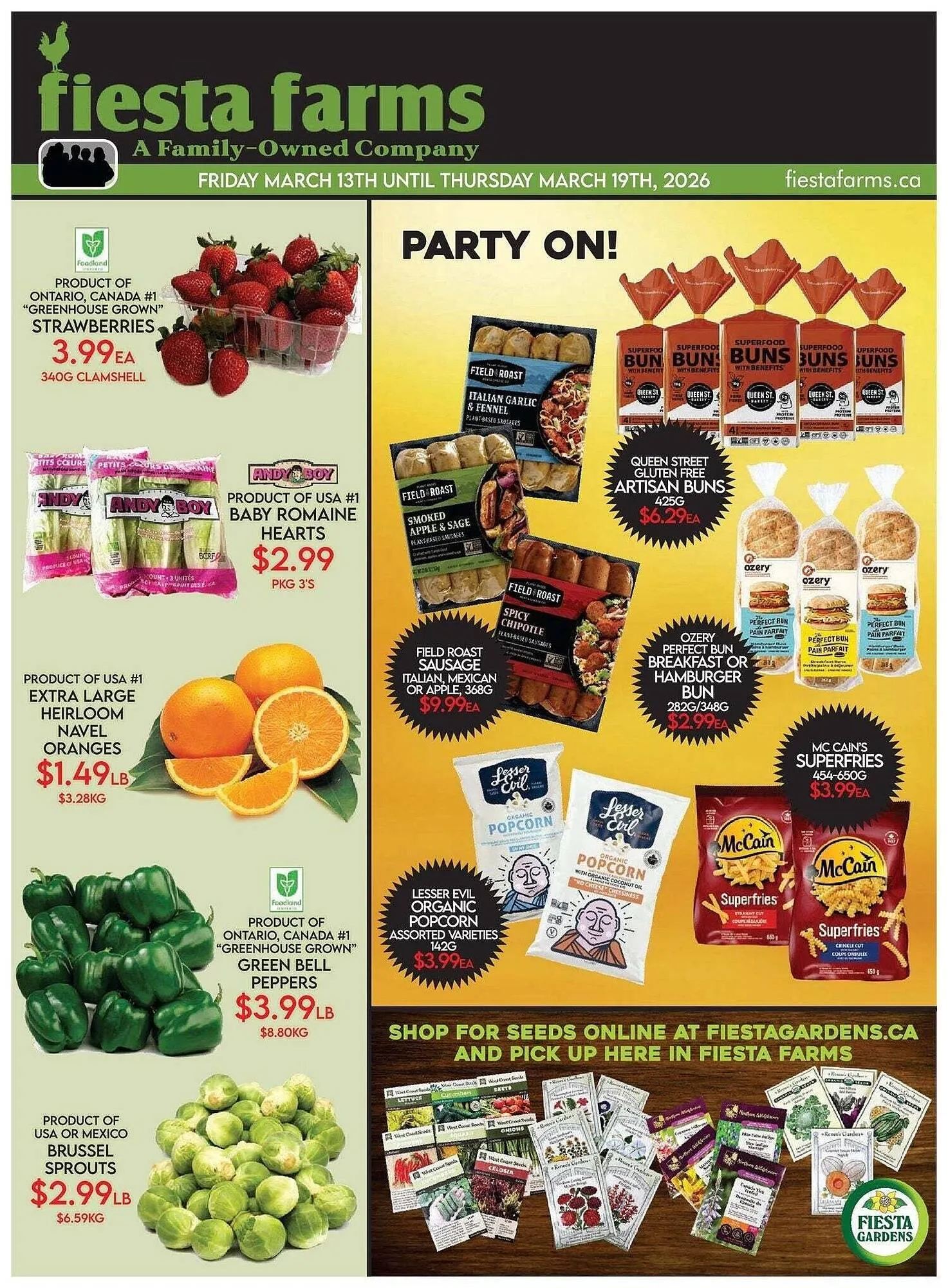 Fiesta Farms flyer from March 13 to March 19 2026 - flyer page 1