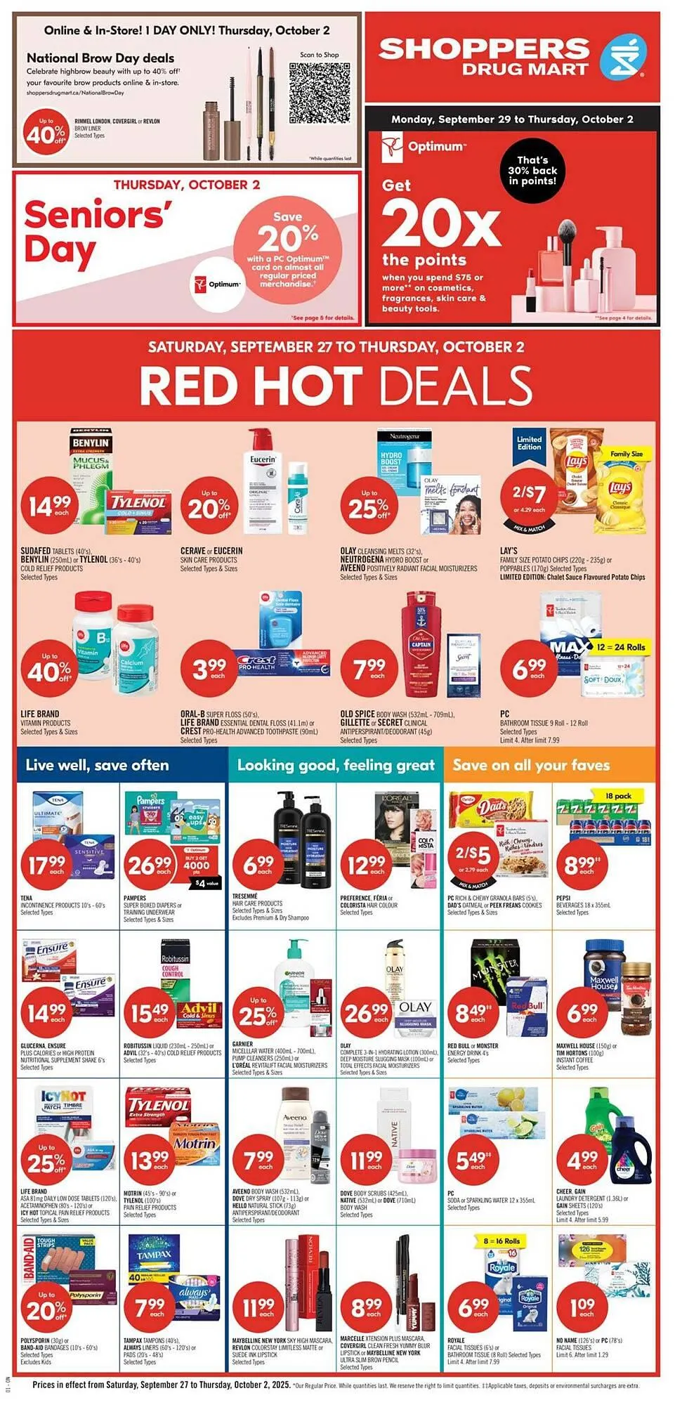Shoppers Drug Mart flyer from September 27 to October 3 2025 - flyer page 1