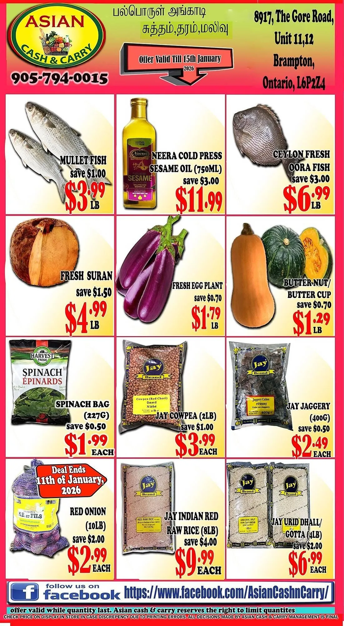 Asian Cash & Carry flyer from January 9 to January 15 2026 - flyer page 1