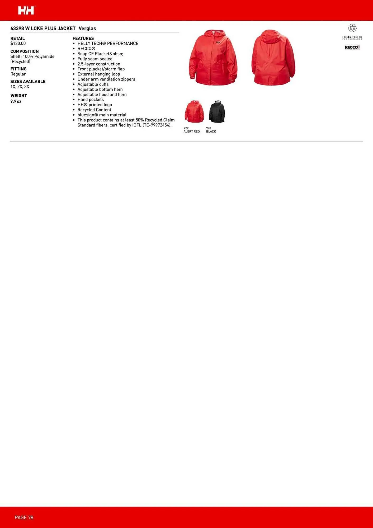 Helly Hansen flyer from March 12 to May 31 2026 - flyer page 78