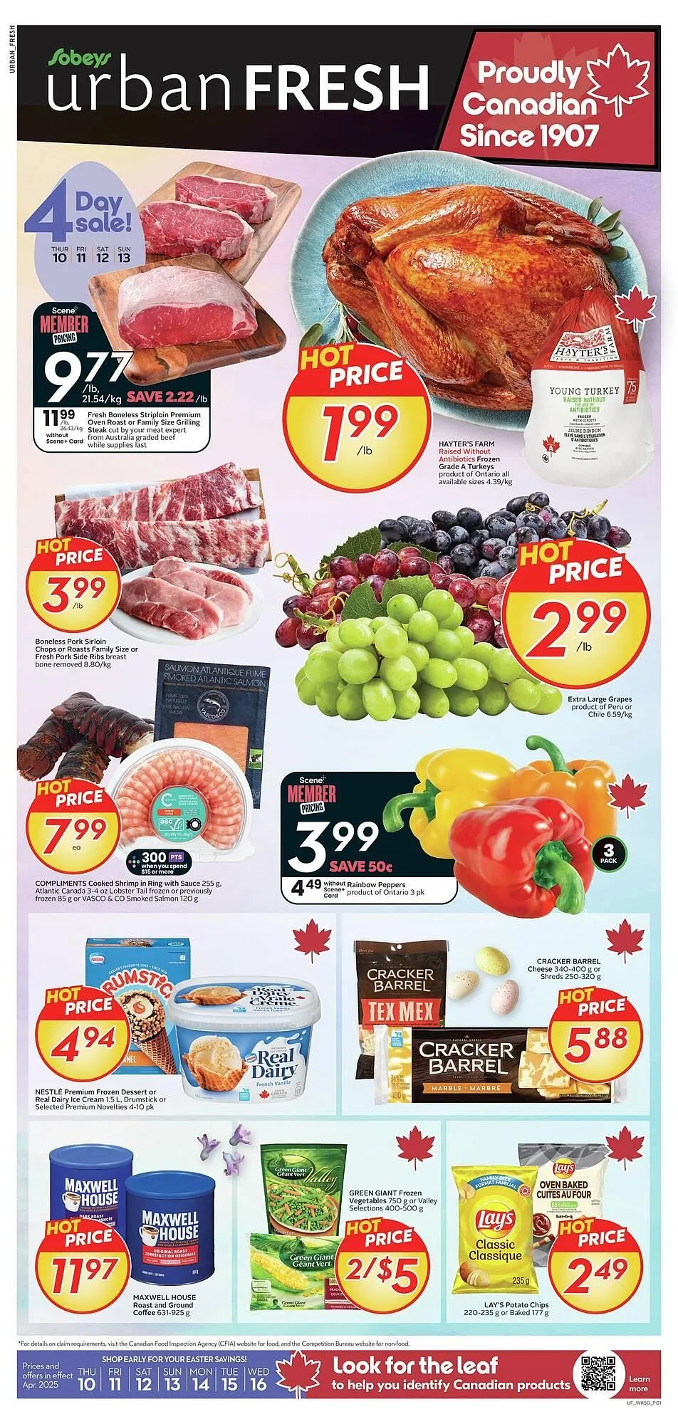 Sobeys flyer from April 11 to May 3 2025 - flyer page 1