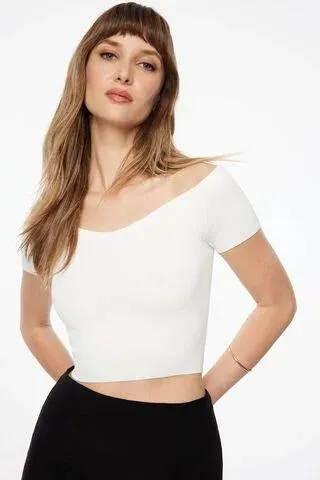 Off Shoulder Knit Top