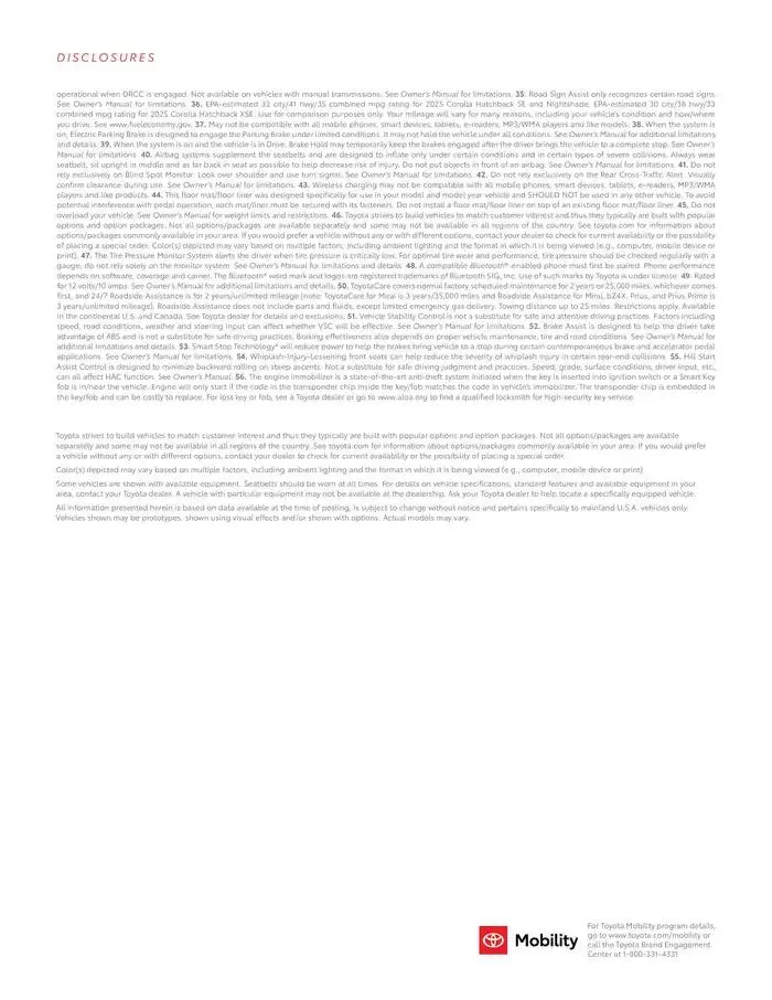 Toyota Corolla Hatchback from February 11 to February 11 2026 - flyer page 17