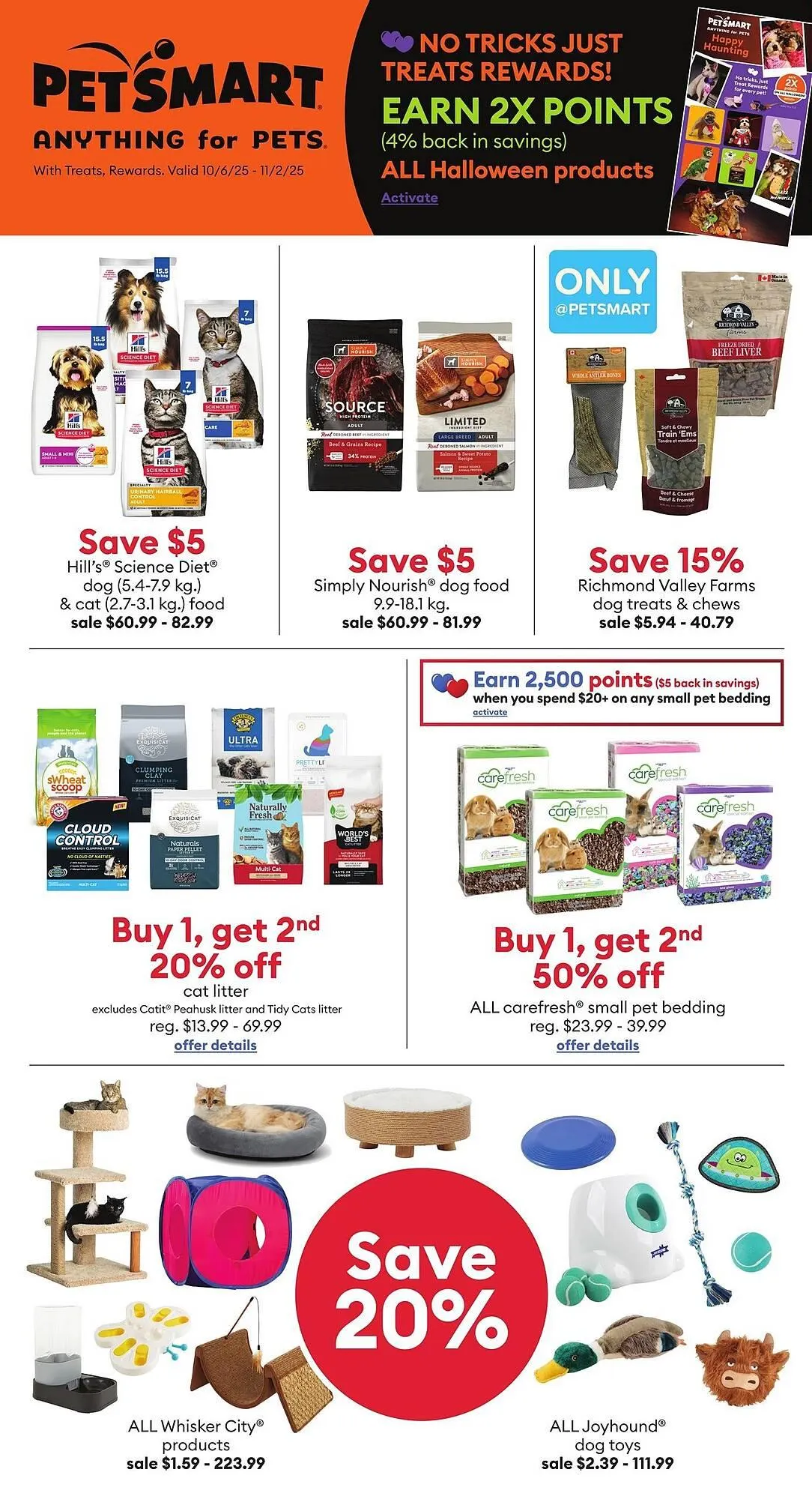 Petsmart flyer from October 5 to October 11 2025 - flyer page 1