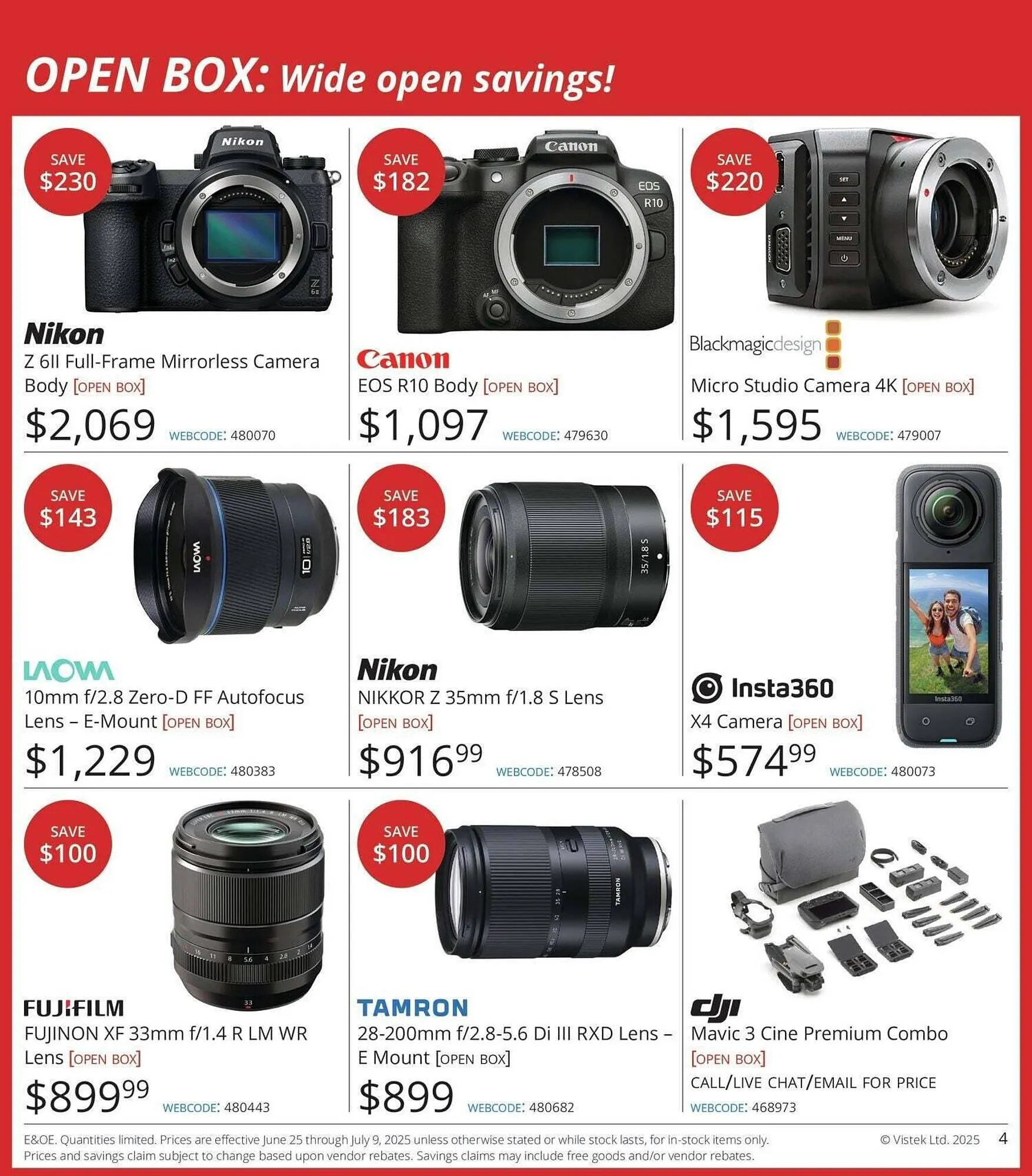 Vistek flyer from June 26 to July 3 2025 - flyer page 4