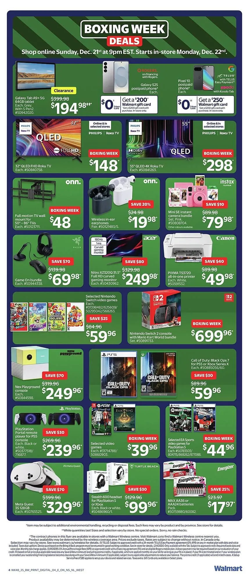 Walmart flyer from December 21 to January 1 2026 - flyer page 4