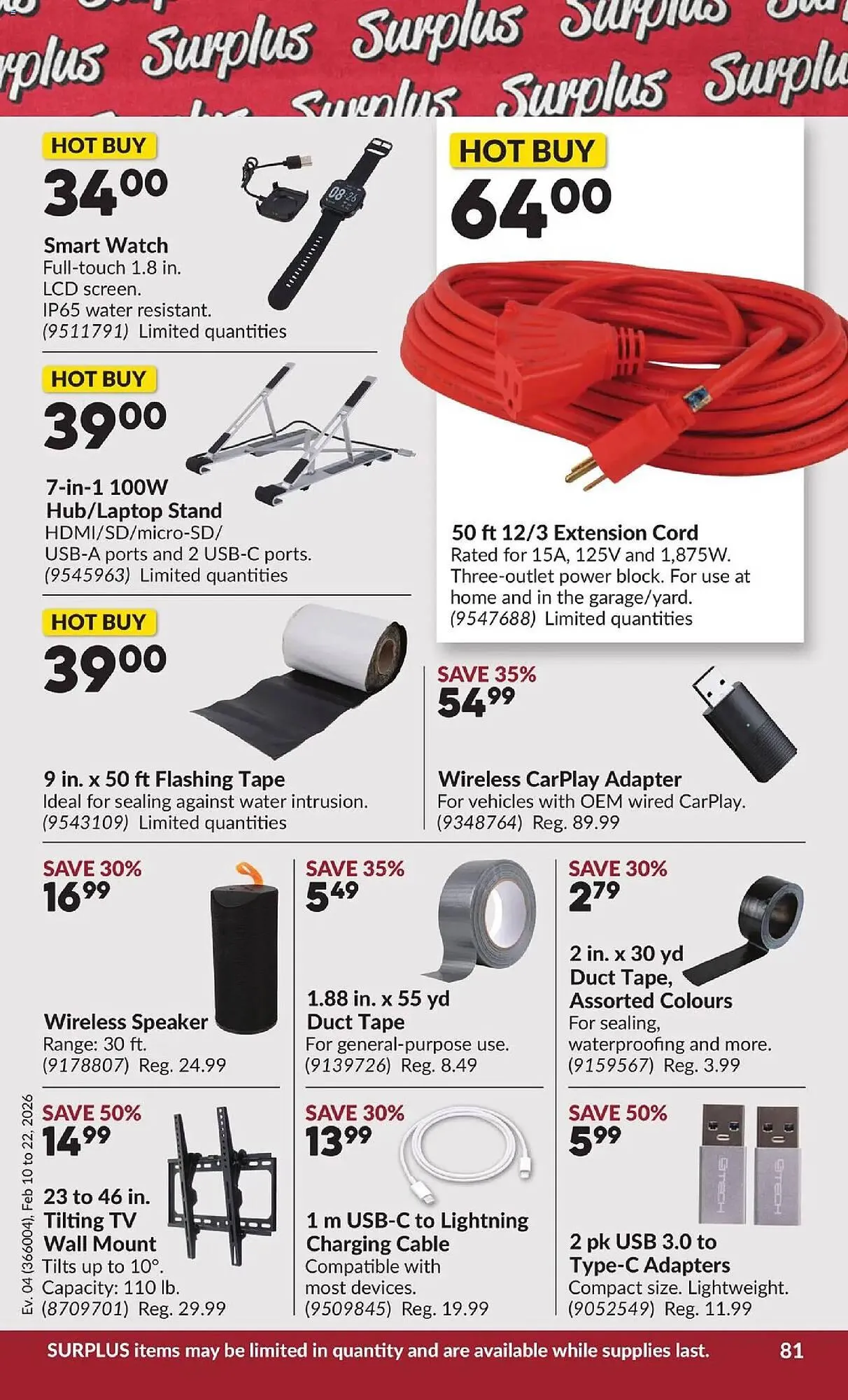 Princess Auto flyer from February 10 to February 22 2026 - flyer page 86