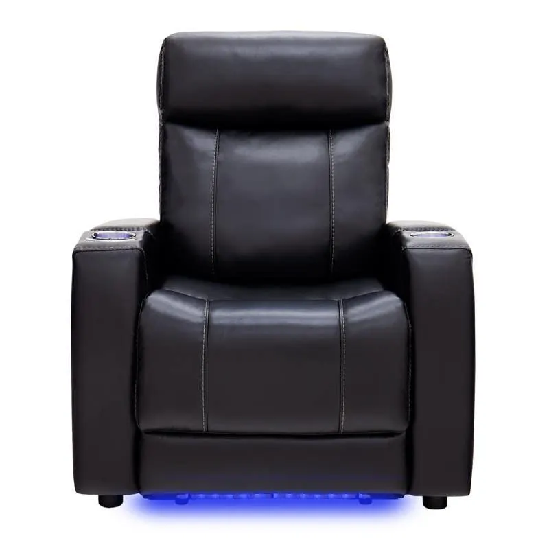 Fauteuil électrique inclinable et système audio intégré - noir