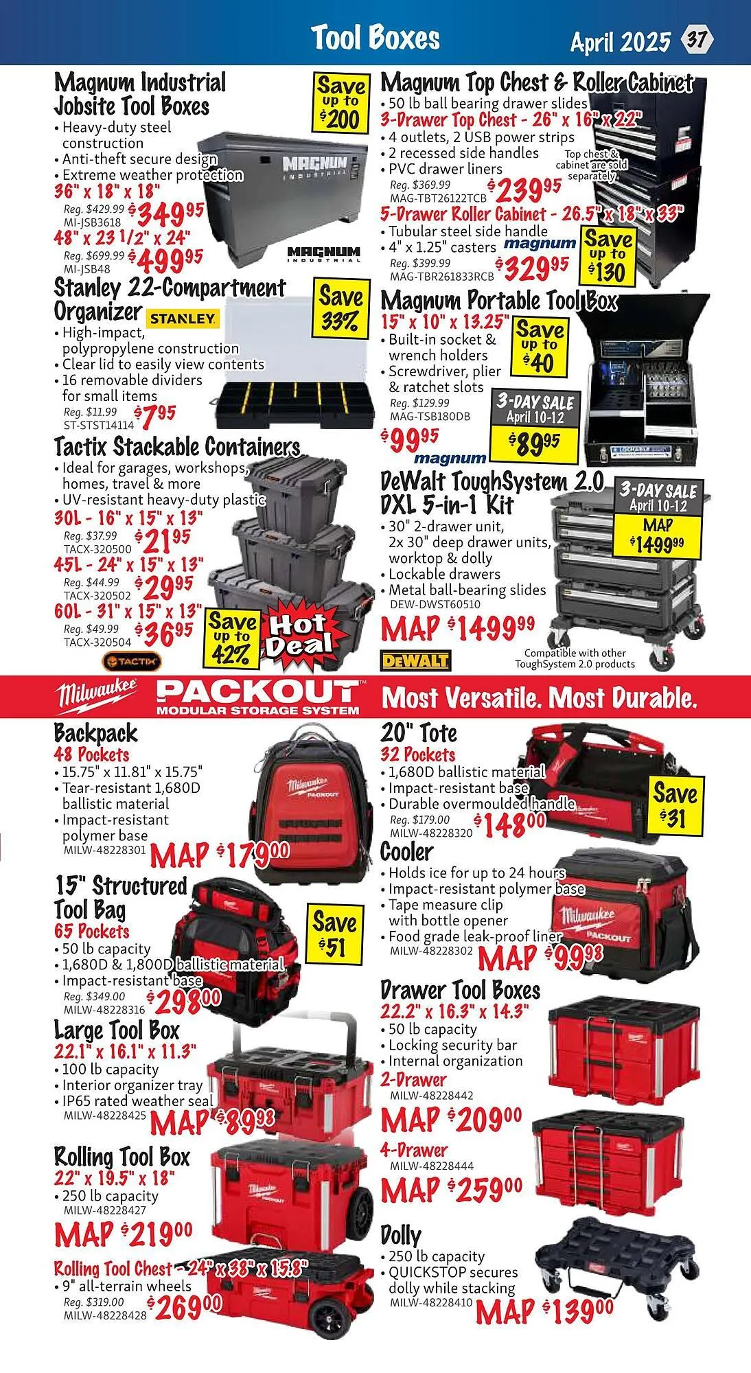 KMS Tools flyer from April 1 to April 30 2025 - flyer page 37