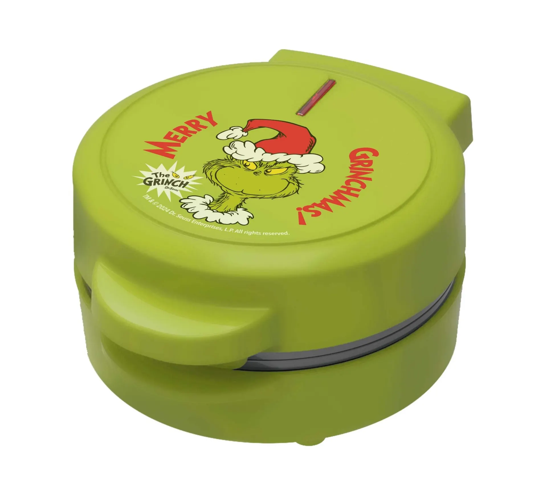 Grinch Christmas Mini Waffle Maker, 550 W, Green