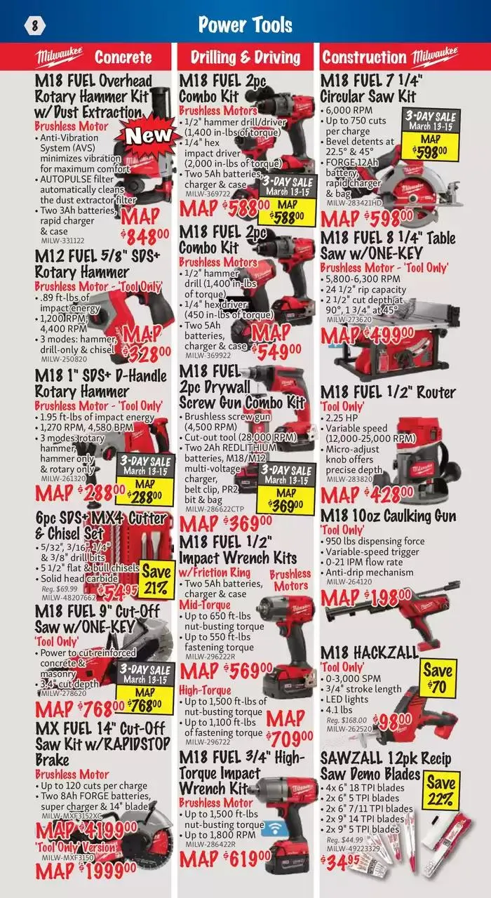 KMS Tools from March 13 to March 31 2025 - flyer page 8