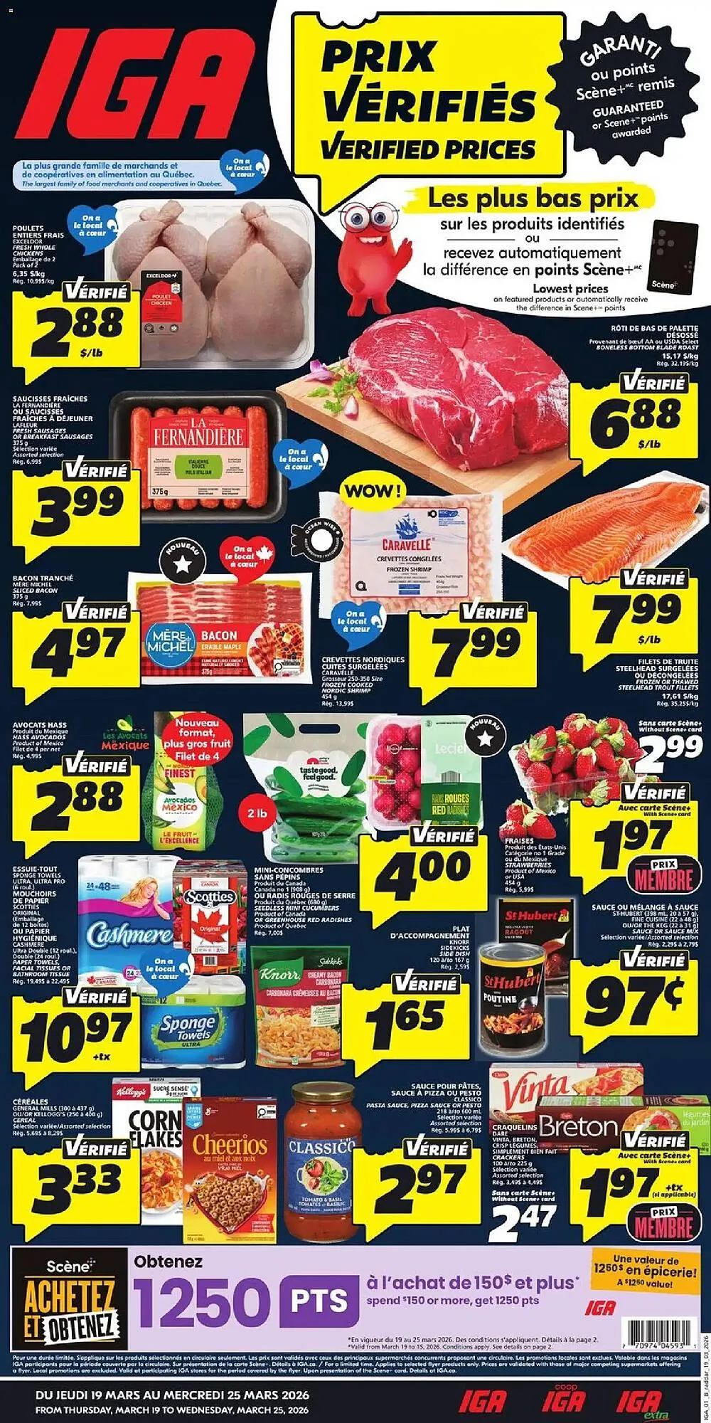 IGA flyer from March 19 to March 25 2026 - flyer page 1