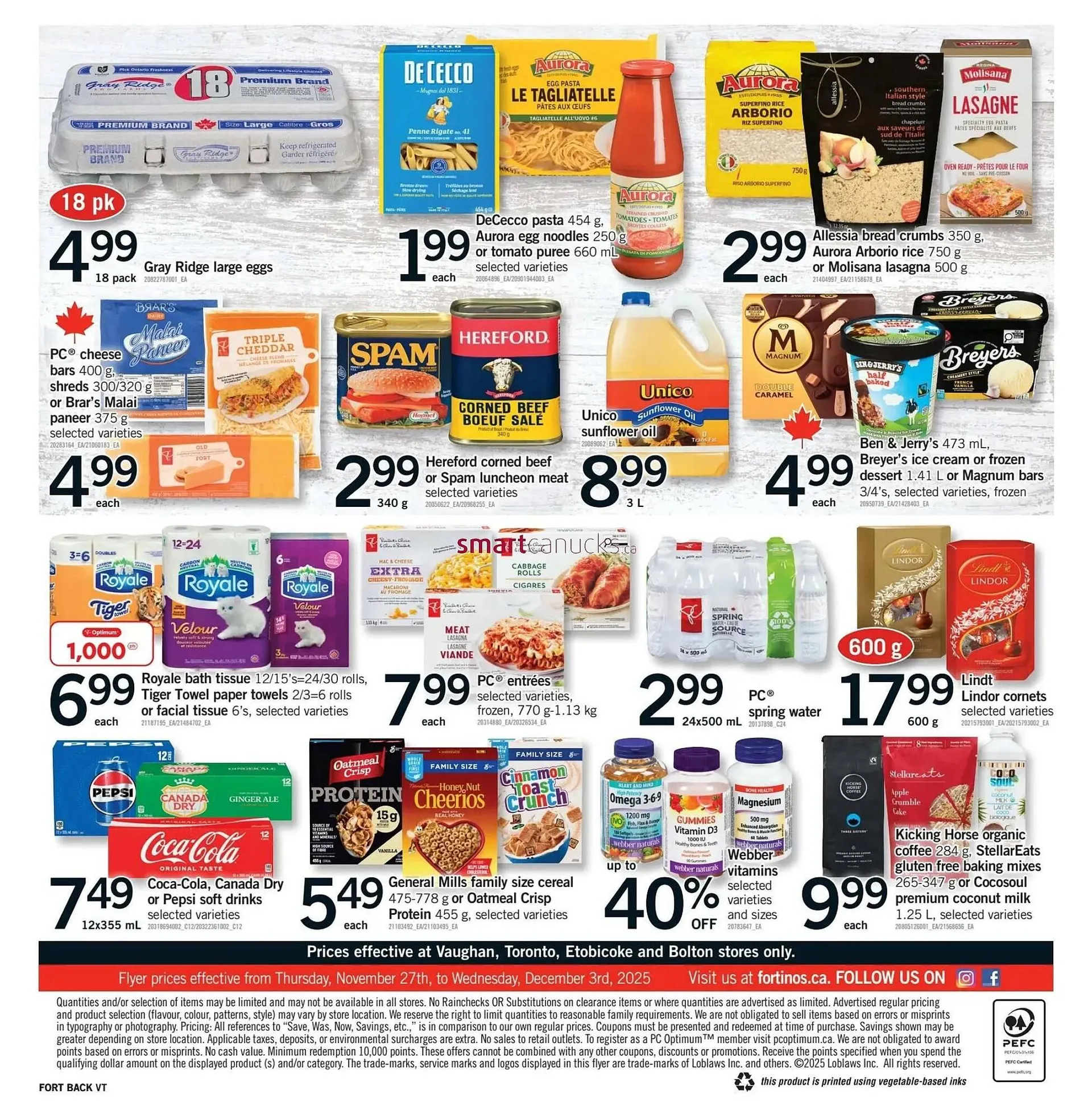 Fortinos flyer from November 27 to December 3 2025 - flyer page 2