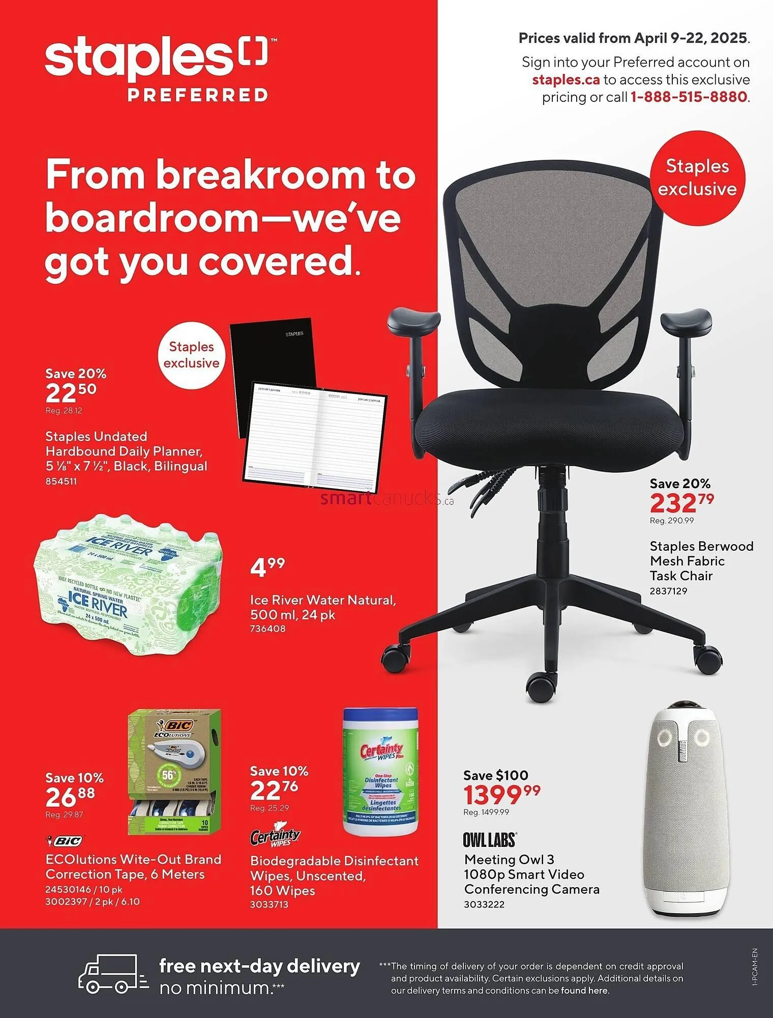 Staples flyer from April 16 to April 22 2025 - flyer page 1