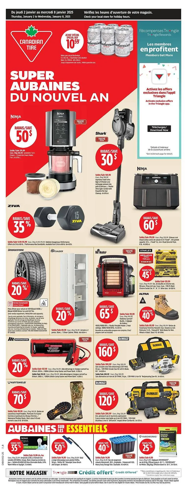 Canadian Tire flyer from January 2 to January 15 2025 - flyer page 1