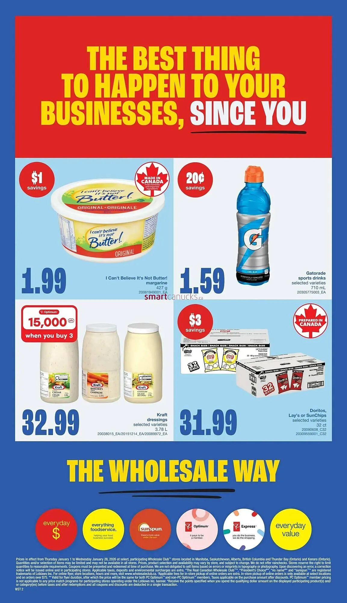 Wholesale Club flyer from January 1 to January 28 2026 - flyer page 2