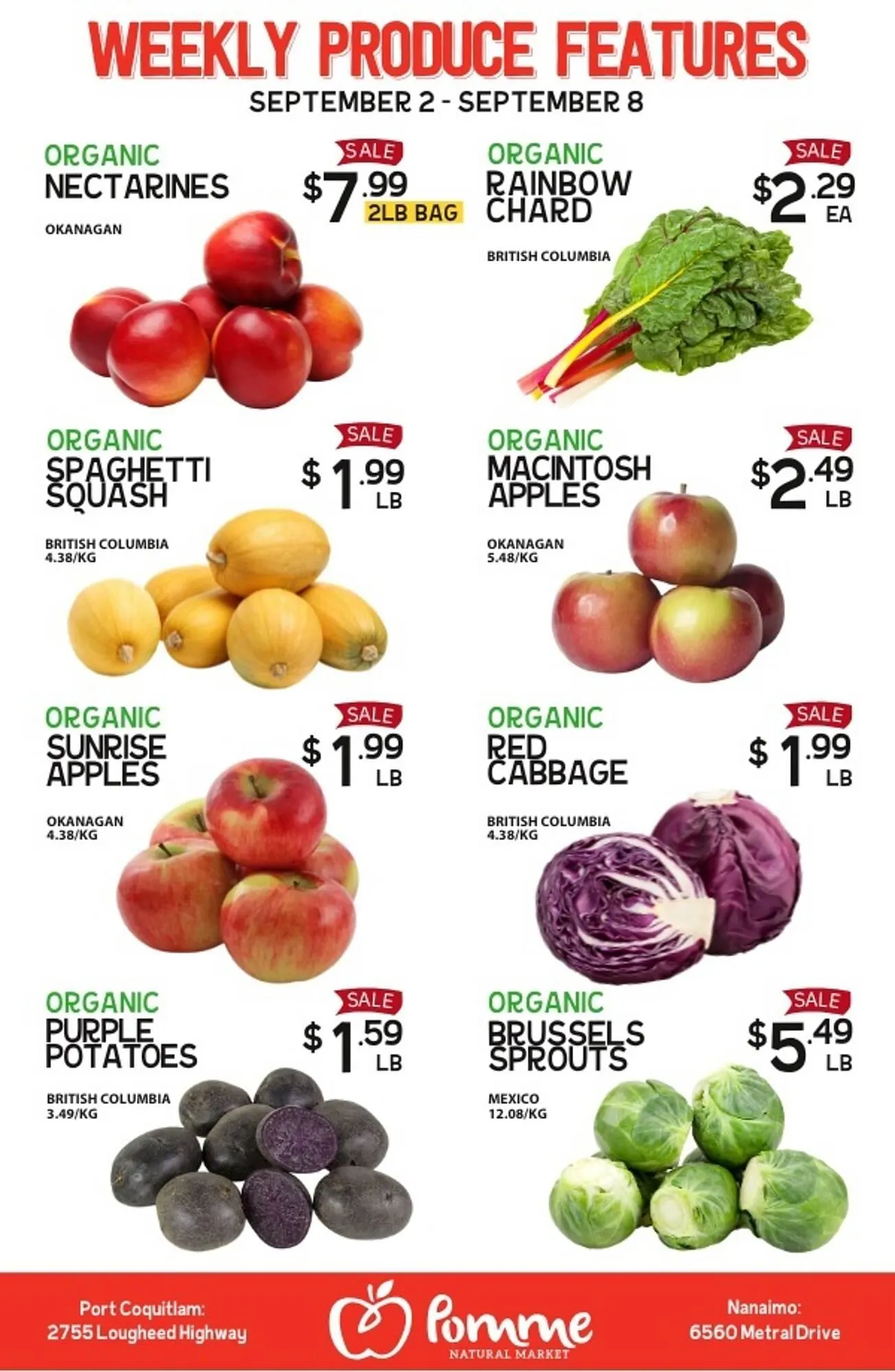 Pomme Natural Market flyer from September 5 to September 11 2025 - flyer page 1