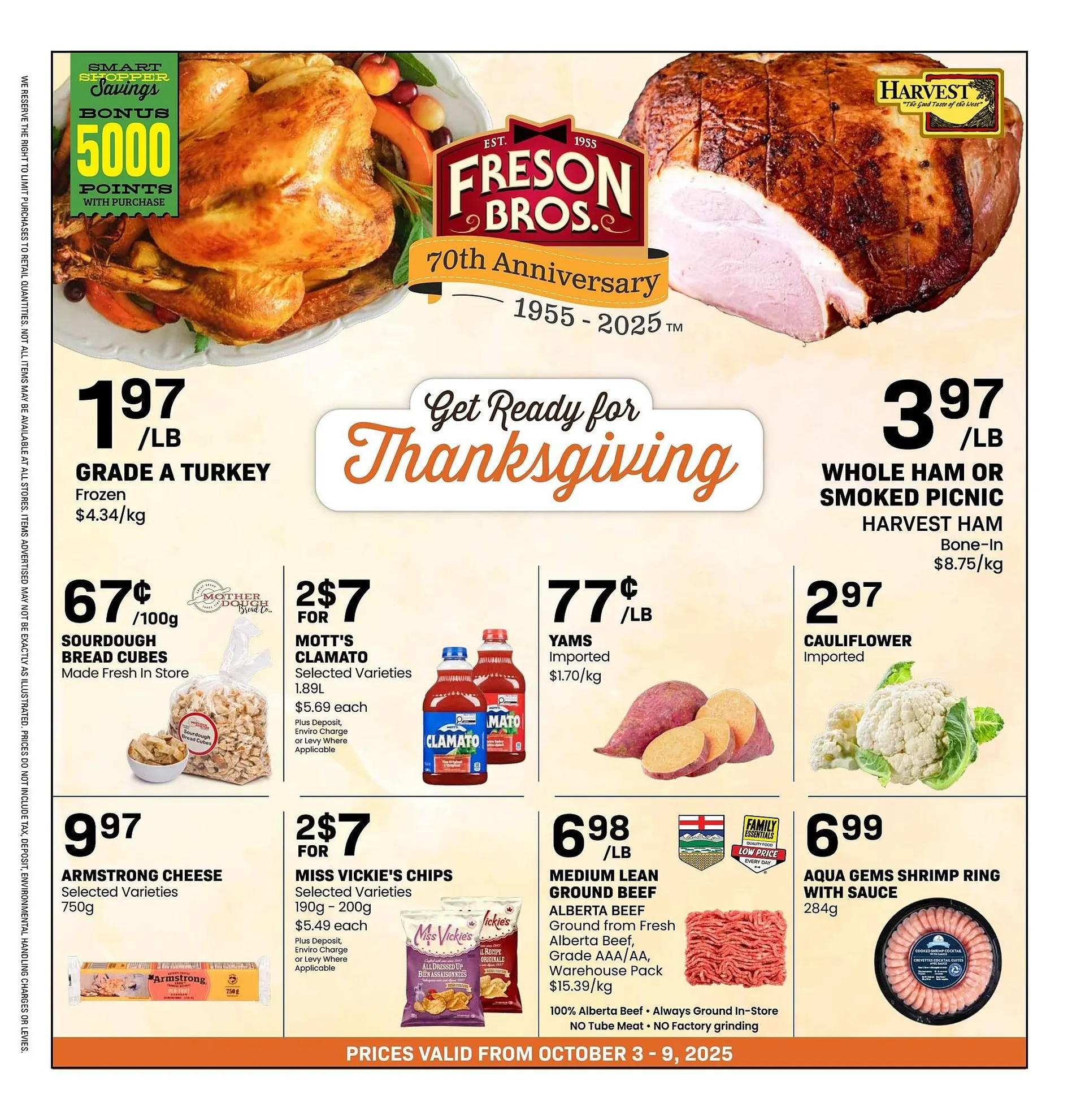 Freson Bros flyer from October 3 to October 9 2025 - flyer page 1