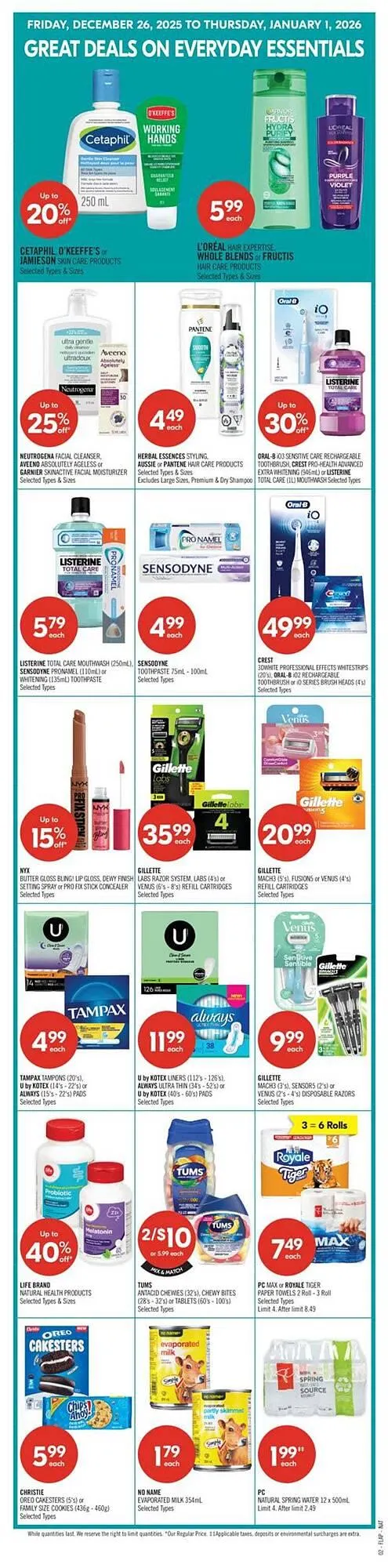 Shoppers Drug Mart flyer from December 25 to January 1 2026 - flyer page 3