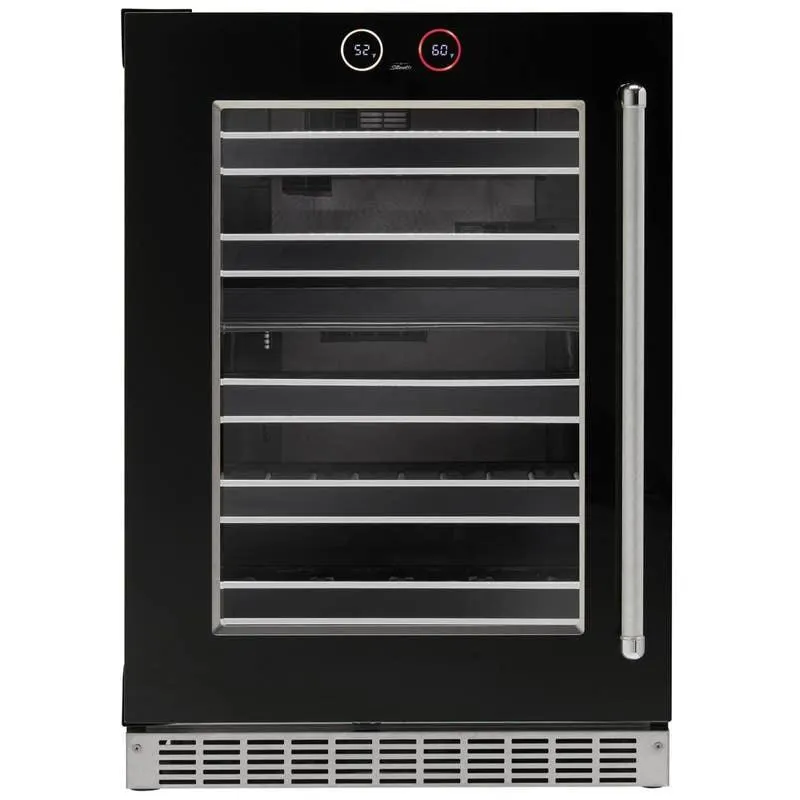 SILHOUETTE Refroidisseur à vin 24 po Noir 24" - SRVWC050L-SS