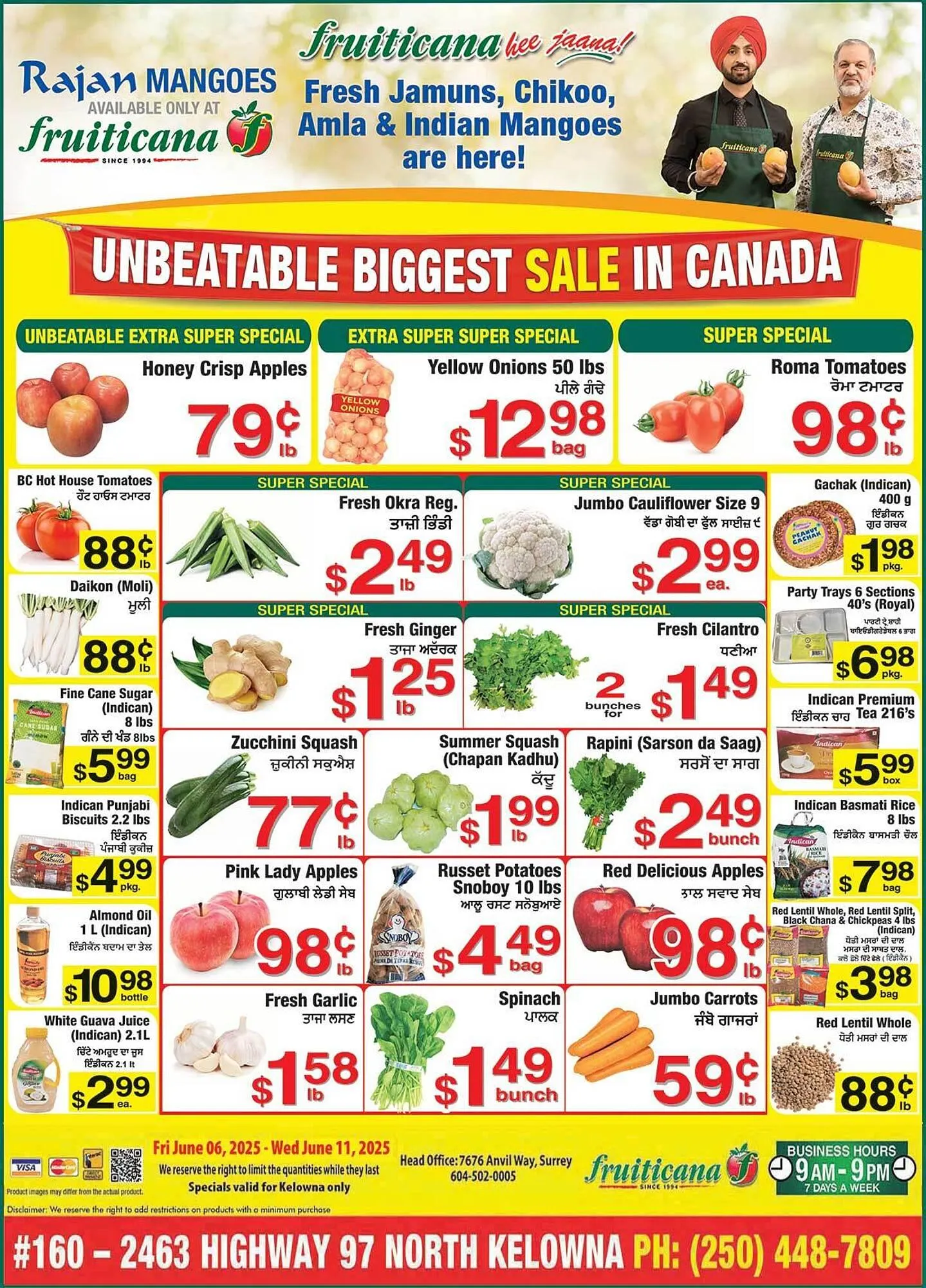 Fruiticana flyer from June 6 to June 11 2025 - flyer page 1