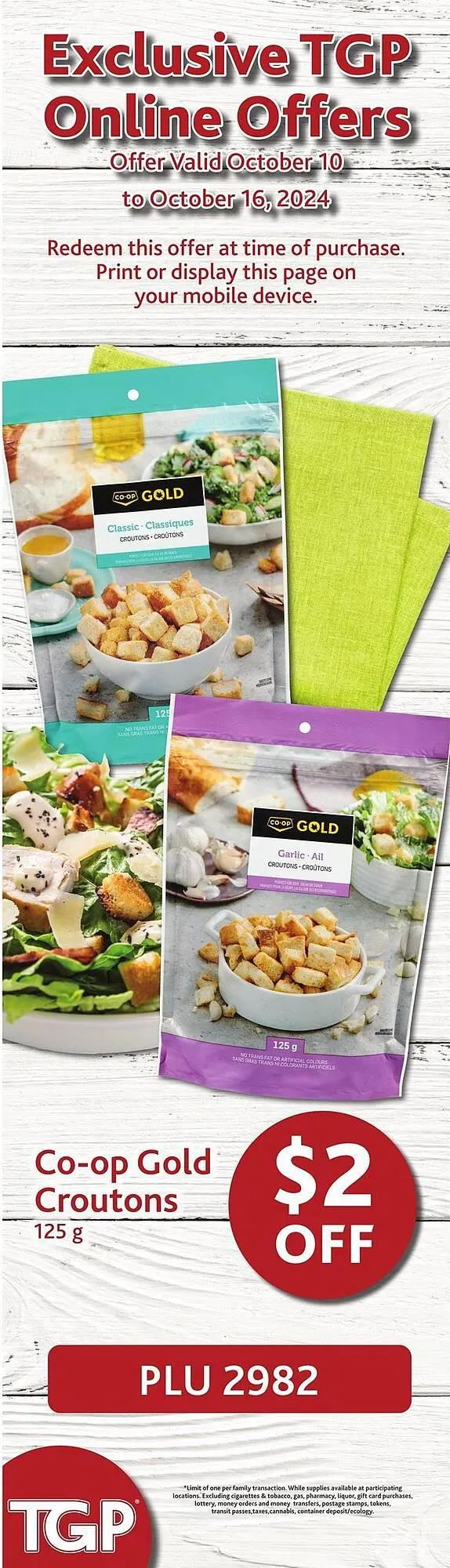 TGP The Grocery People flyer from October 10 to October 16 2024 - flyer page 8