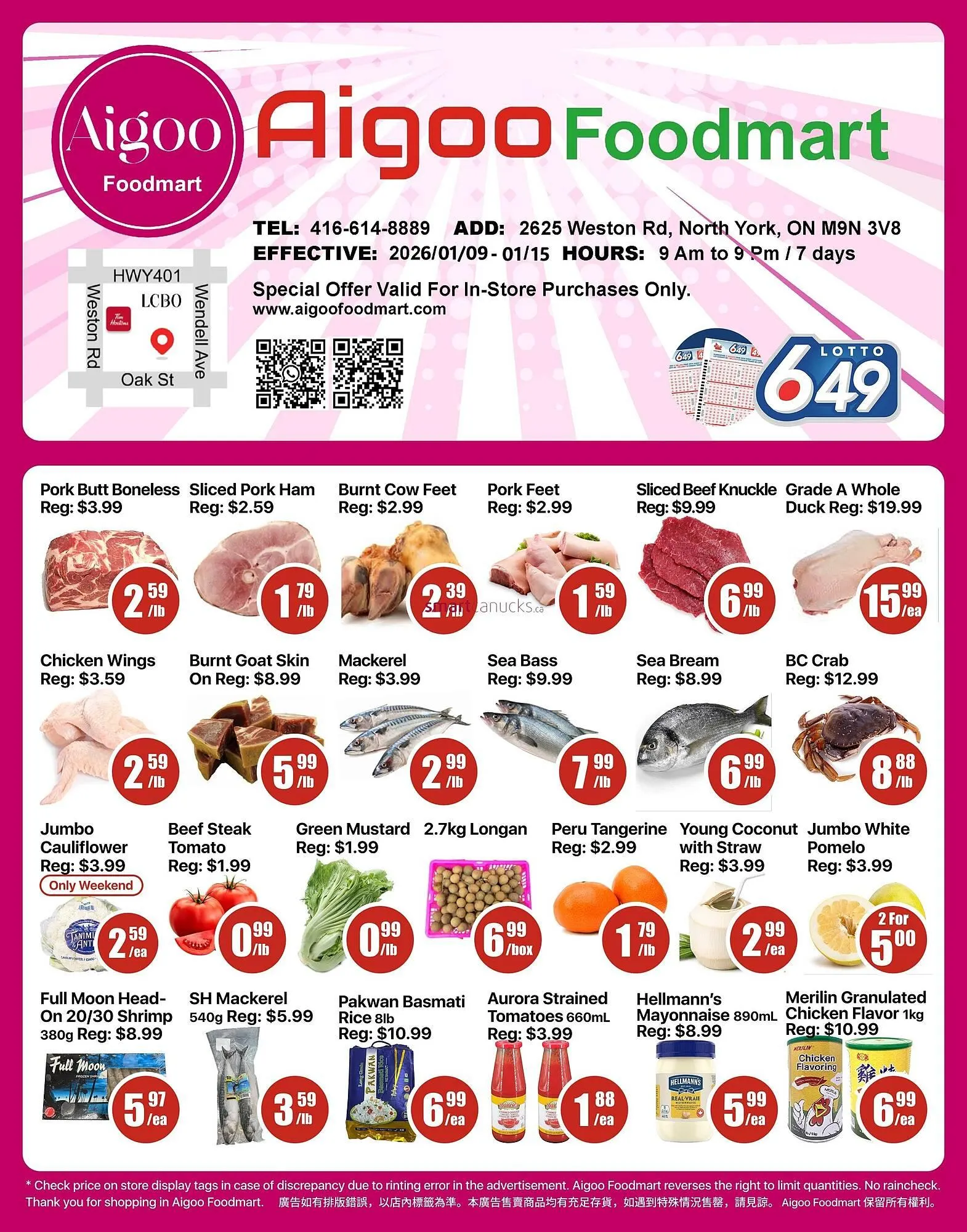 Aigoo Foodmart flyer from January 9 to January 15 2026 - flyer page 1