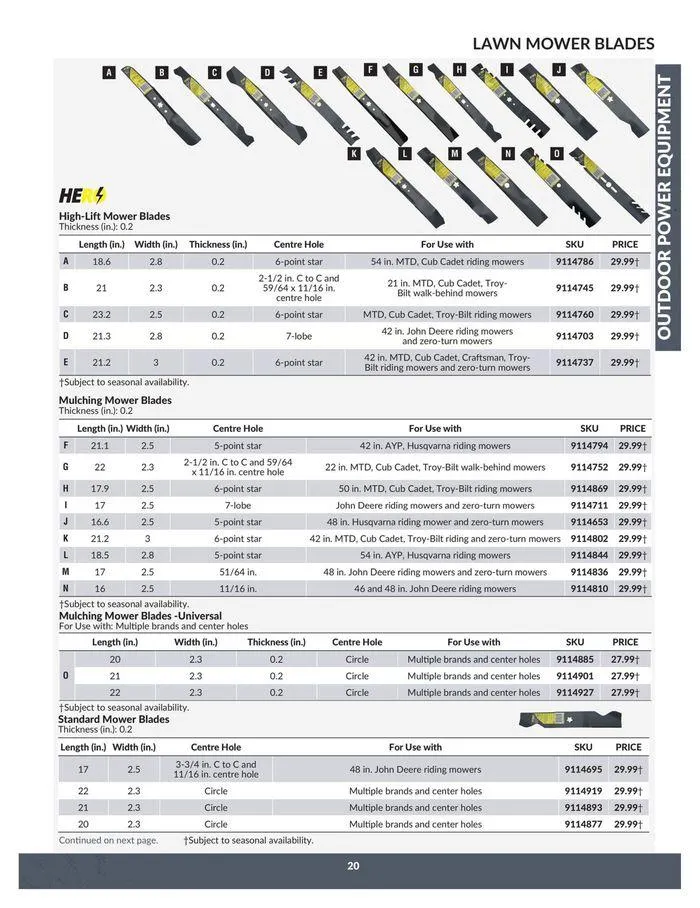 OUTDOOR POWER EQUIPMENT from April 23 to April 22 2025 - flyer page 20