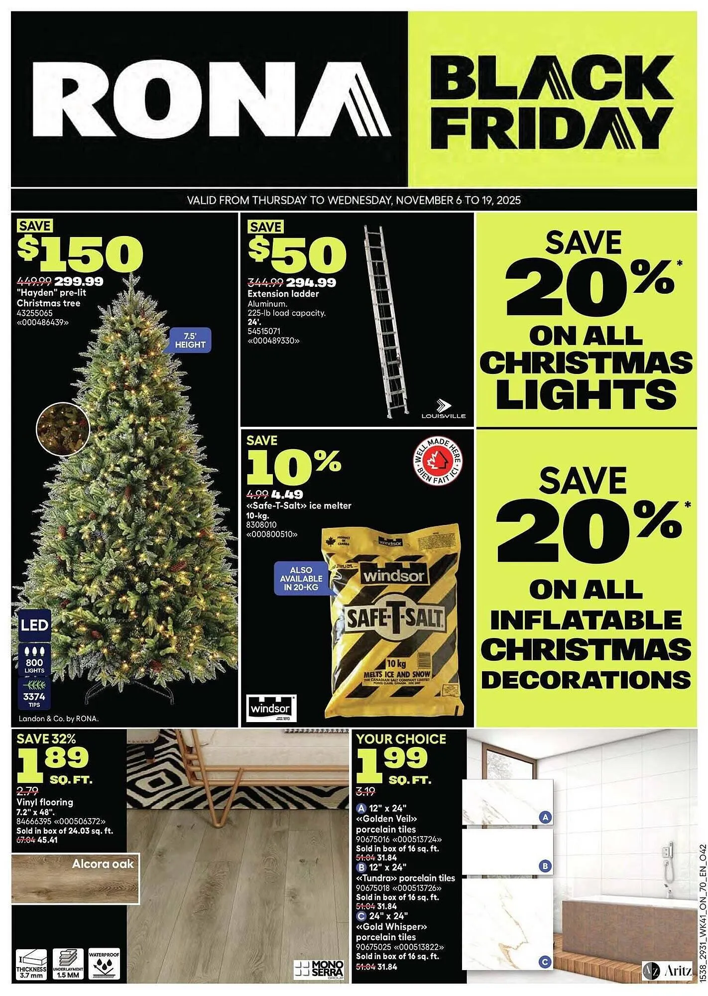 RONA flyer from November 6 to November 13 2025 - flyer page 1