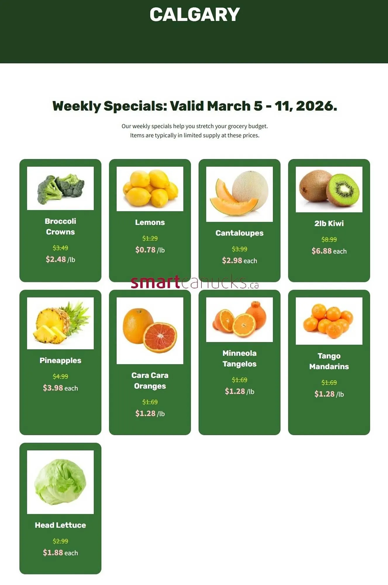 H&W Produce flyer from March 5 to March 11 2026 - flyer page 1