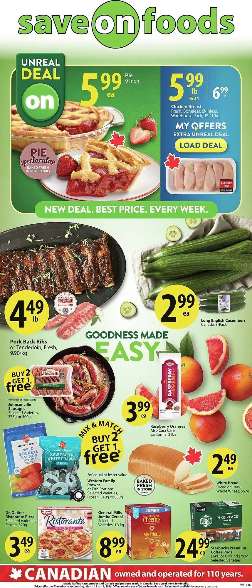 Save on Foods flyer from March 12 to March 19 2026 - flyer page 1