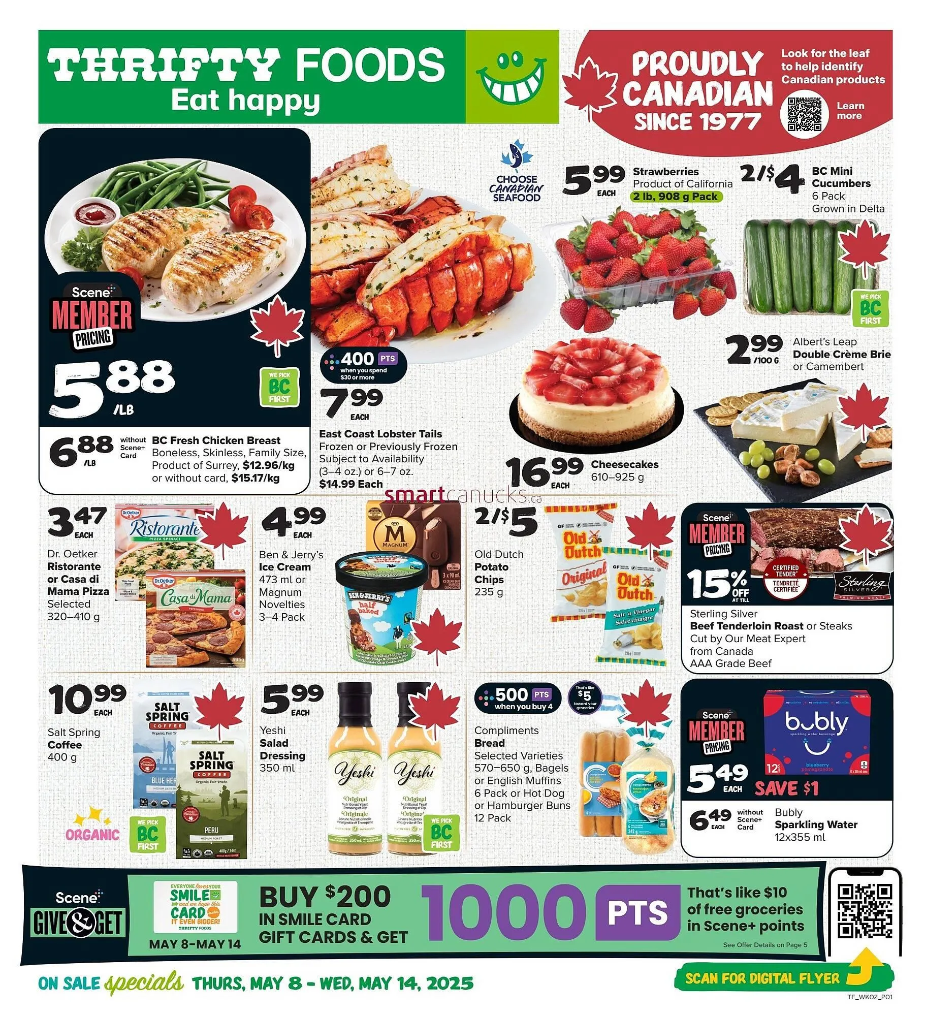 Thrifty Foods flyer from May 8 to May 14 2025 - flyer page 1