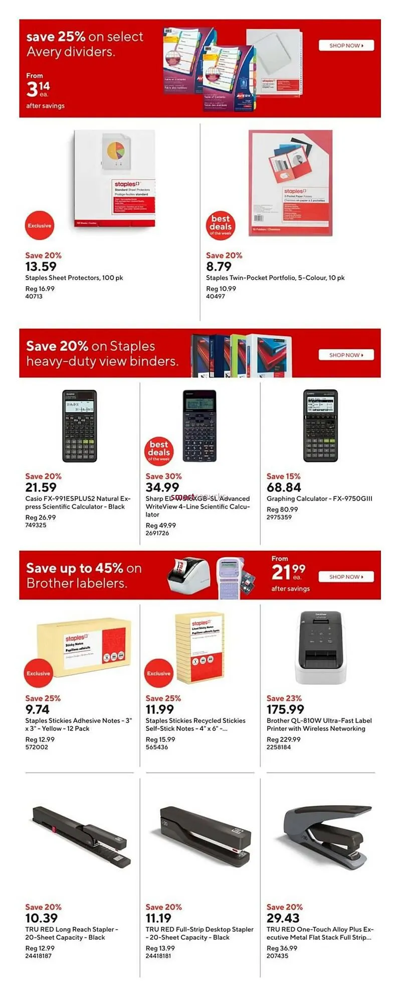 Staples flyer from January 17 to January 23 2025 - flyer page 21